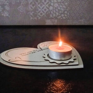 Porta Candele Heart Bloom