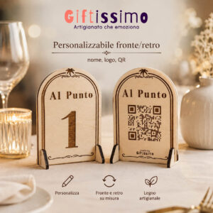 Segnatavoli Personalizzati in Legno
